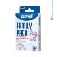 Пластири Family Pack, Getwell, 48 бр. (Sell out)