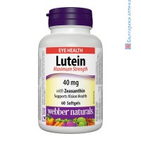 Лутеин 40 mg + Зеаксантин 7 mg, Webber Naturals, 60 софтгел капс.