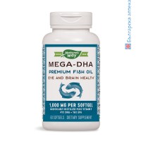 Мега DHA Рибено масло, Nature's Way, 1000 мг, 60 софтгел капс.