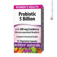 Women's Health Пробиотик за Жени, Webber Naturals, 45 V-капс.