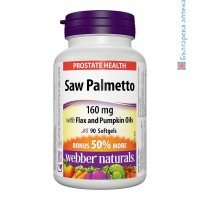 Сао Палмето, Webber Naturals, 440 mg, 90 капс.