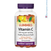 Витамин С Гъми, Webber Naturals, 125 mg, 120 желирани табл.