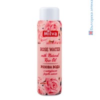 Розова вода с натурално розово масло, Милва, 100 мл