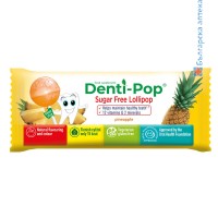денти поп, denti pop lollipop, близалка плодова, близалка за здрави зъби, близалки без захар, близалка цена