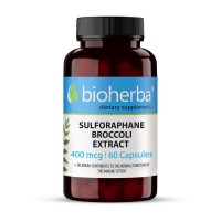 Сулфорафан от Броколи - антиоксидант, Bioherba, 400 мкг, 60 капсули