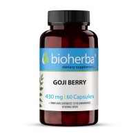 Годжи Бери - суперплод за жизненост и енергия, Bioherba, 430 мг, 60 капсули