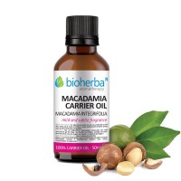 Базово масло от Макадамия (Macadamia Ternifolia) - при белези и стрии, Bioherba, 50 мл