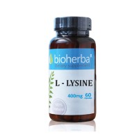 Л-Лизин, Bioherba, 400 мг, 60 капсули
