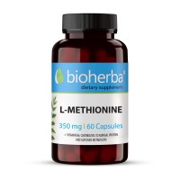 Л-Метионин, Bioherba, 350 мг, 60 капсули