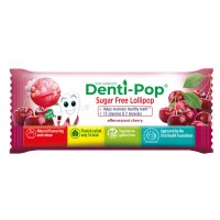Denti-Pop Близалка за Здрави зъби и имунитет - вкус Ефервесцентна Череша, 1 бр.