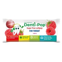 Denti-Pop Близалка за Гърло и кашлица - вкус Малина, 1 бр.
