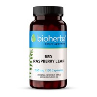 Малина лист - при хормонален дисбаланс, Bioherba, 280 мг, 100 капсули
