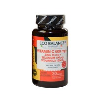 Витамин C 600 мг + Цинк + Селен + Витамин D3, Eco Balance, 30 табл.