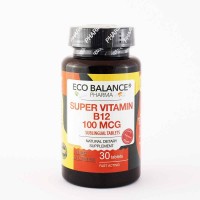 Супер Витамин B12, Eco Balance, 30 табл.