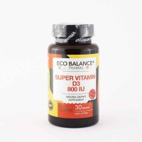 Супер Витамин D3, Eco Balance, 800 IU, 30 табл.