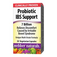 Пробиотик IBS Support 7 млрд. пробиотици, Webber Naturals, 30 V-капс.