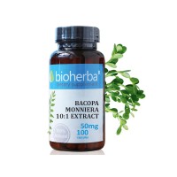 Бакопа Мониери екстракт, Bioherba, 50 мг, 100 капс.