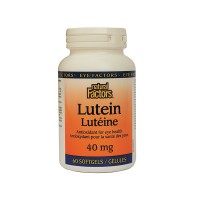 Лутеин, Natural Factors, 40 мг, 60 софтгел капсули + ПОДАРЪК Гъбка за почистване на очила