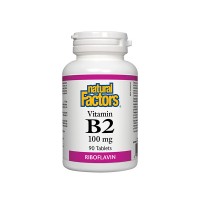 Витамин В2, Natural Factors, 100 mg, 90 табл.