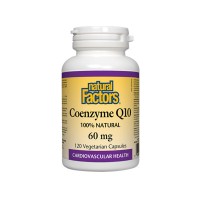Коензим Q10, Natural Factors, 60 mg, 120 V-капс.