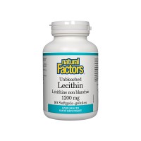 Лецитин, Natural Factors, 1200 mg, 90 софтгел капс. 