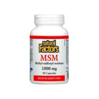 МСМ, Natural Factors, 1000 мг, 90 капс.