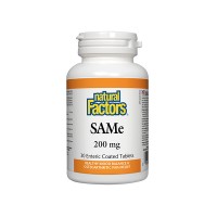 САМ-е, Natural Factors, 200 mg, 30 табл.