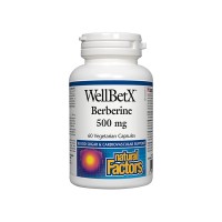 WellBetX Берберин, Natural Factors, 500 mg, 60 V-капс.