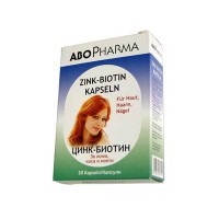 Цинк и Биотин - за кожа, коса и нокти, AboPharma, 30 капс.