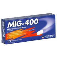 МИГ-400, при болка и висока температура, 400 mg, 10 филмирани табл.