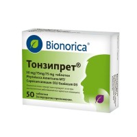 Тонзипрет - възпаления на гърлото и сливиците, Bionorica, 50 табл.