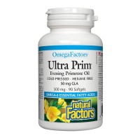 Вечерна иглика масло Ultra Prim, Natural Factors, 500 mg, 90 капсули