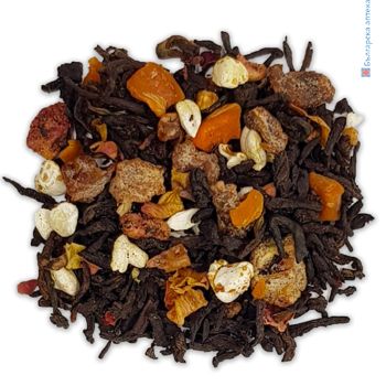 pu-er, black tea, veda, пу-ер чай, черен чай, нар, елда, кофеин, натурален, ободряващ, тонизиращ, екзотичен, ароматен, веда, цена, производител, билки, bilki