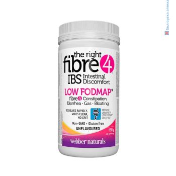 The right Fibre 4 IBS Intestinal Discomfort 150g, webber naturals