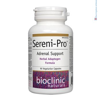 sereni-pro adrenal support, natural factors, адаптоген, формула при стрес, напрежение, умора, билкова хранителна добавка, ашваганда, сибирски женшен, лавандула, златен корен, хранителна добавка стрес