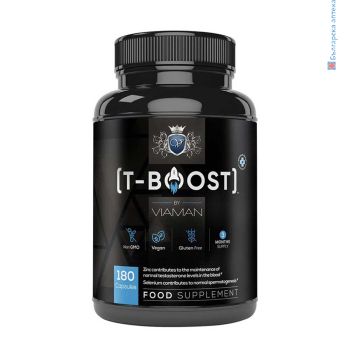 Тестостерон формула T-Boost Viaman, Weight World, 180 капсули