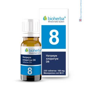 минерална сол, сол №8, natrium chloratum d6, натриум хлоратум, No8, mineral salt