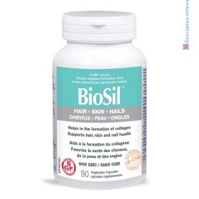 biosil коса, кожа и нокти, силиций, ортосилициева киселина, бръчки, младост, коса, кожа, здрави нокти, силиций при косопад, здрави кости, биосил хранителна добавка, preferred nutrition