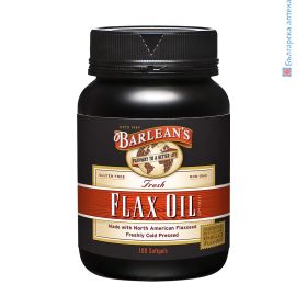 ленено масло, Барлийнс, Barlean's flax oil, softgel, капсули